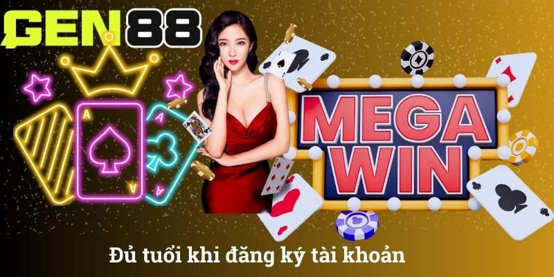 Đủ tuổi khi đăng ký tài khoản