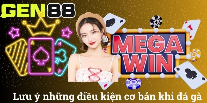 Lưu ý những điều kiện cơ bản khi đá gà